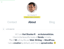 Tablet Screenshot of harishanker.net